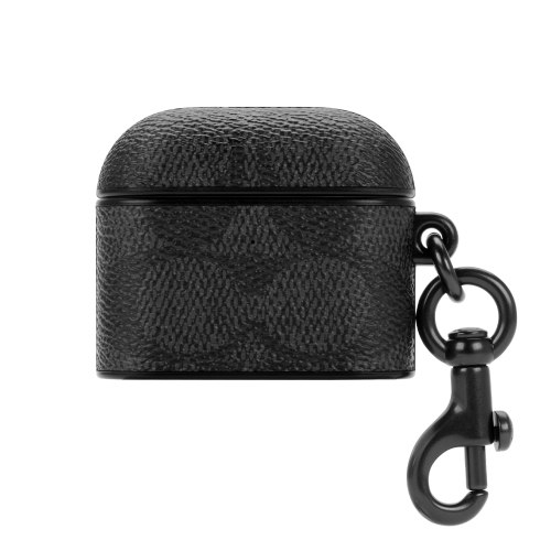 【COACH】AirPods 3 精品保護套 經典黑