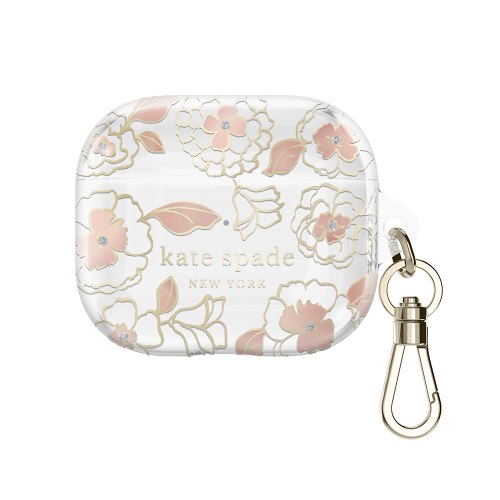 【kate spade】AirPods 3 精品保護套 金色年華