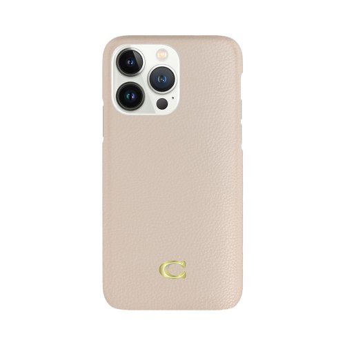 iPhone 14系列 保護殼 粉白經典大C