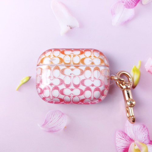 【COACH】AirPods Pro 精品保護套 經典大C粉紅