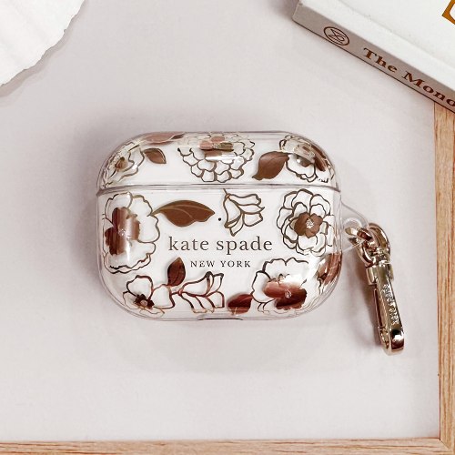 【kate spade】AirPods Pro 精品保護套 金色年華