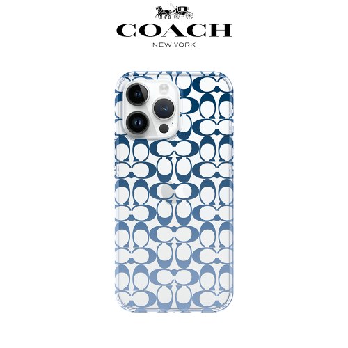 iPhone 14系列 保護殼 漸層藍經典大C