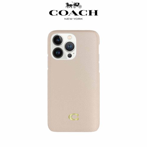 iPhone 14系列 保護殼 粉白經典大C