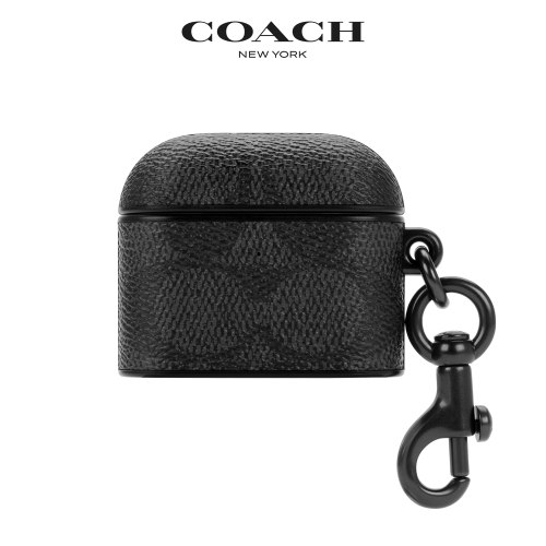 【COACH】AirPods 3 精品保護套 經典黑