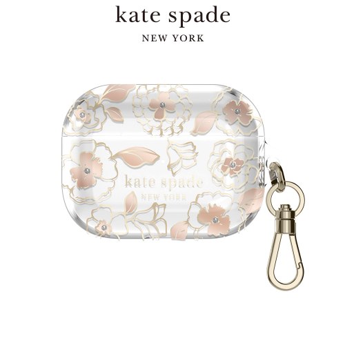 【kate spade】AirPods Pro 精品保護套 金色年華