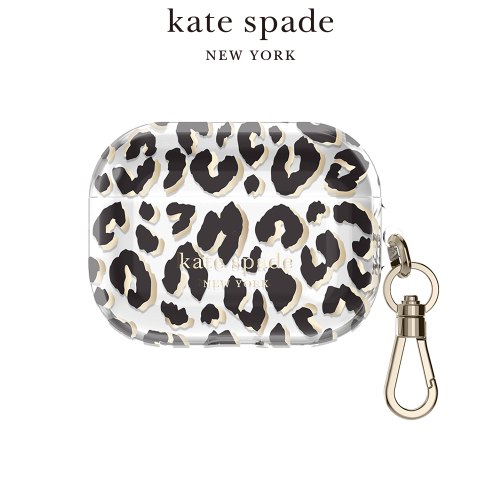 【kate spade】AirPods Pro 精品保護套 豹紋