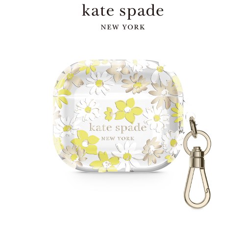 【kate spade】AirPods 3 精品保護套 黃花風鈴